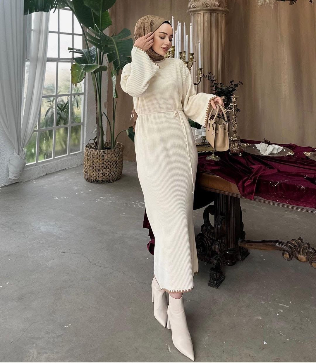 Strickkleid Haya Beige