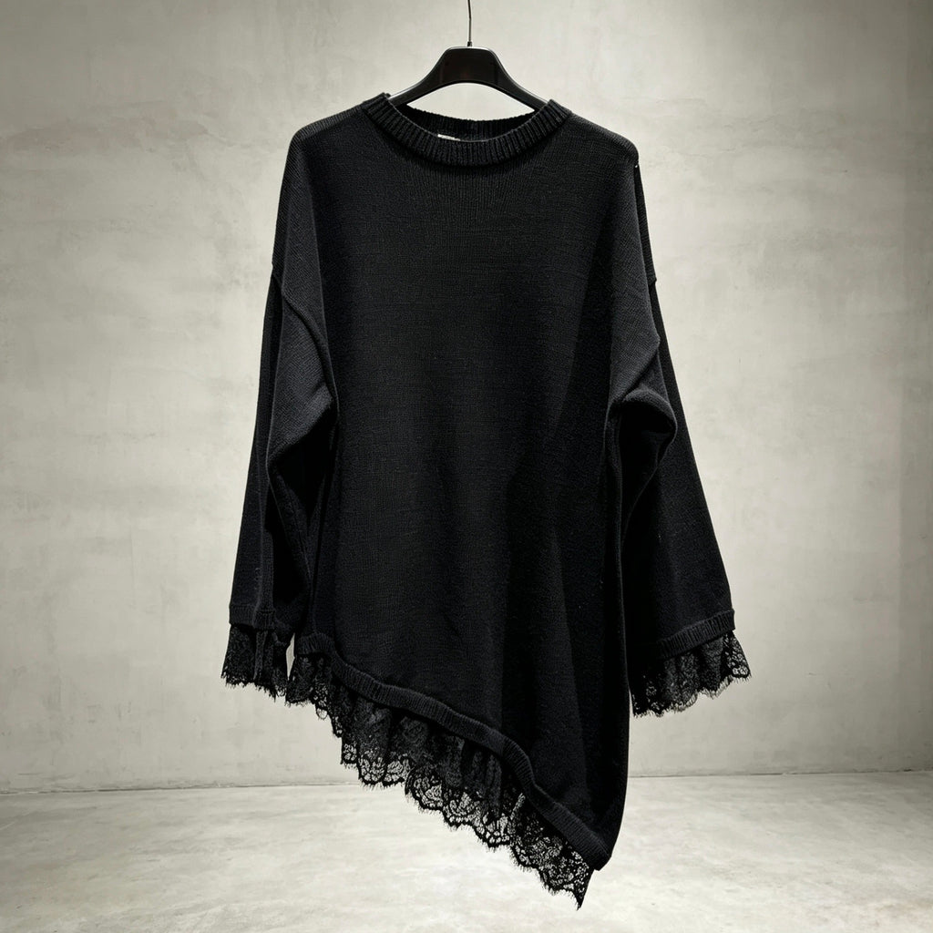 Asymmetrische Lace Tunika