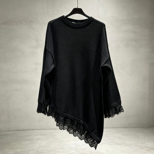 Asymmetrische Lace Tunika