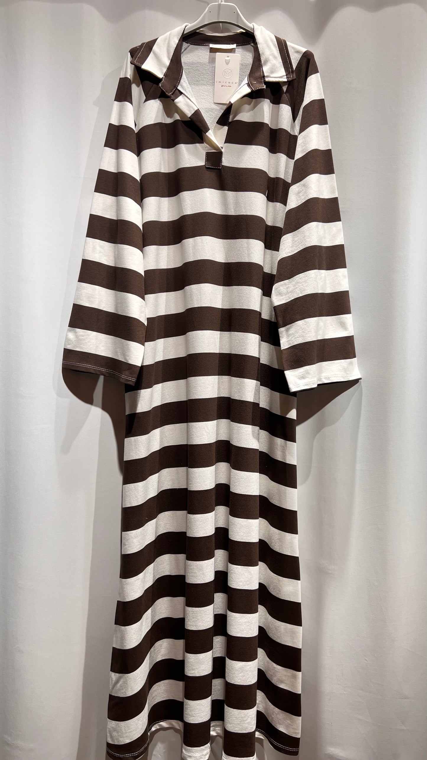 Basic Abaya gestreift