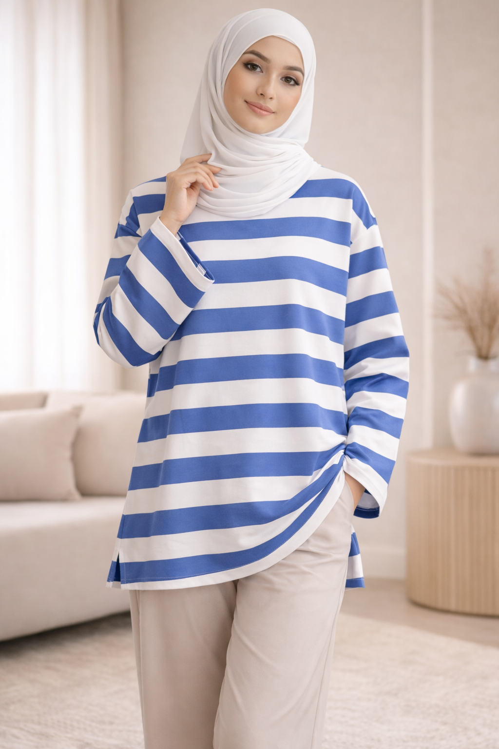 Gestreiftes Basic Shirt