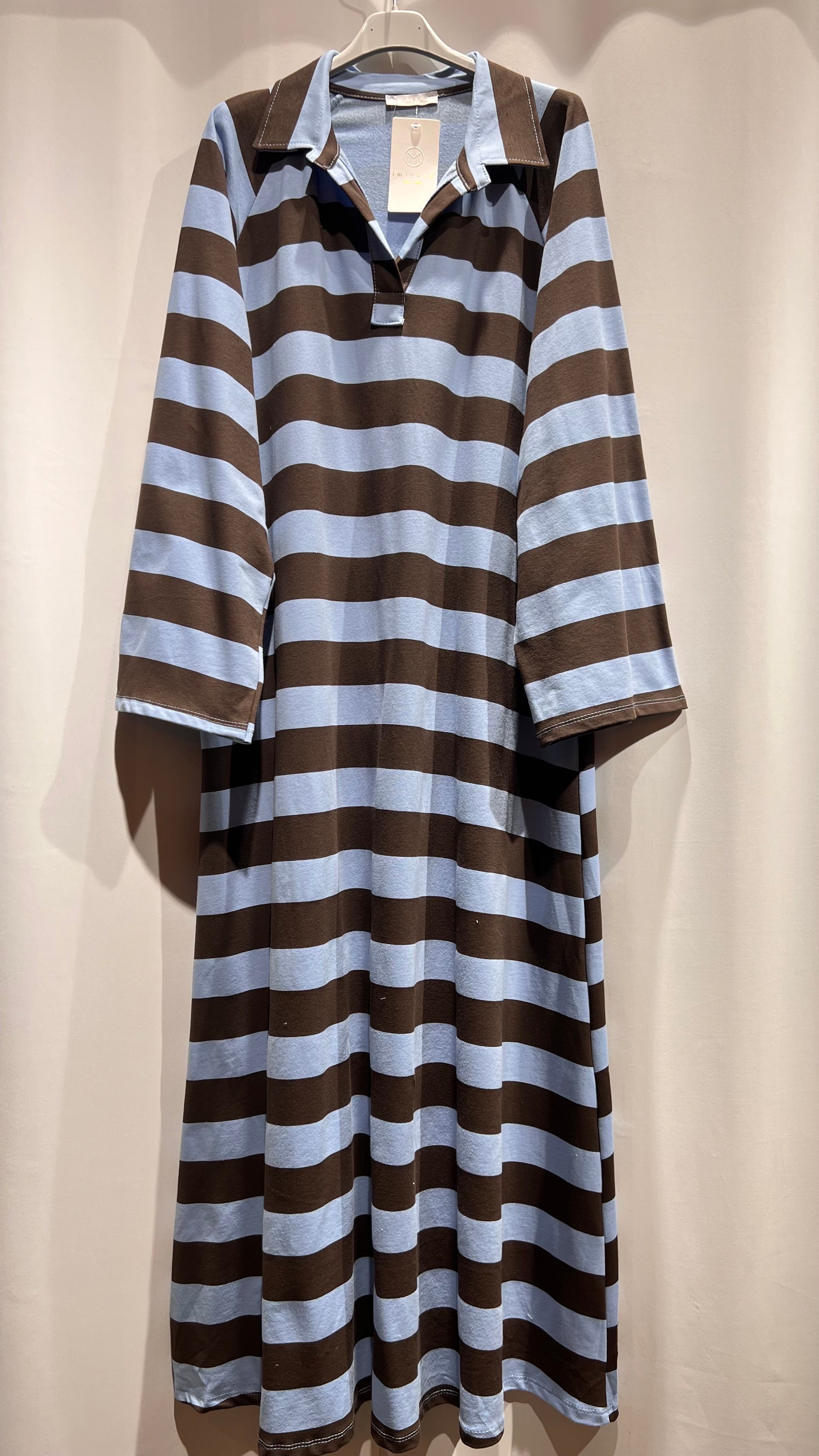 Basic Abaya gestreift