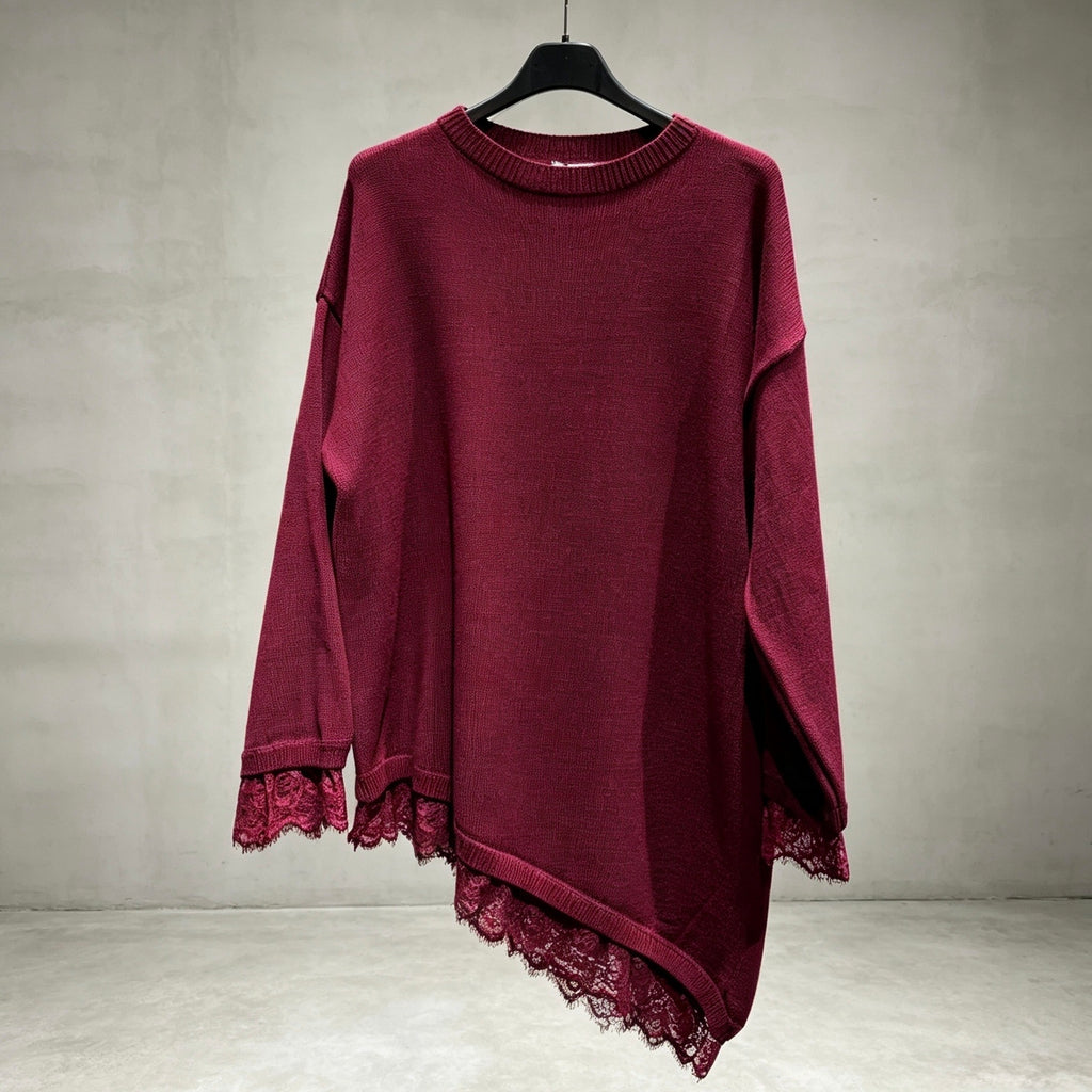 Asymmetrische Lace Tunika